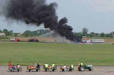 Realizarán un simulacro de accidente aéreo en el aeropuerto Benjamín Matienzo