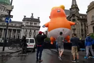 Reunión del G20 en Argentina: un Trump bebé en el Congreso inauguró las protestas contra la cumbre