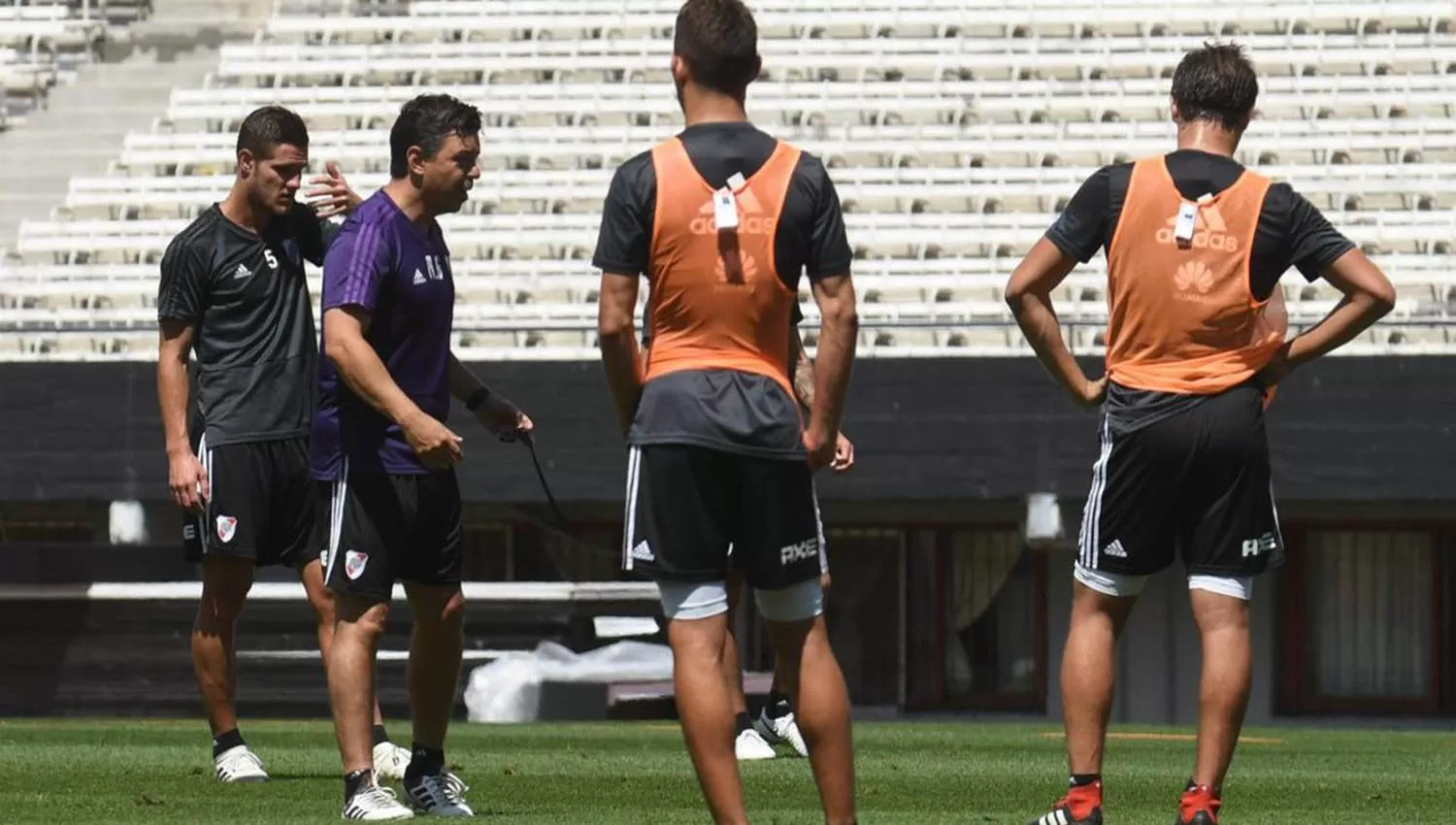 El Millonario se entrenó en El Monumental. (FOTO TOMADA DE PRENSA RIVER PLATE)