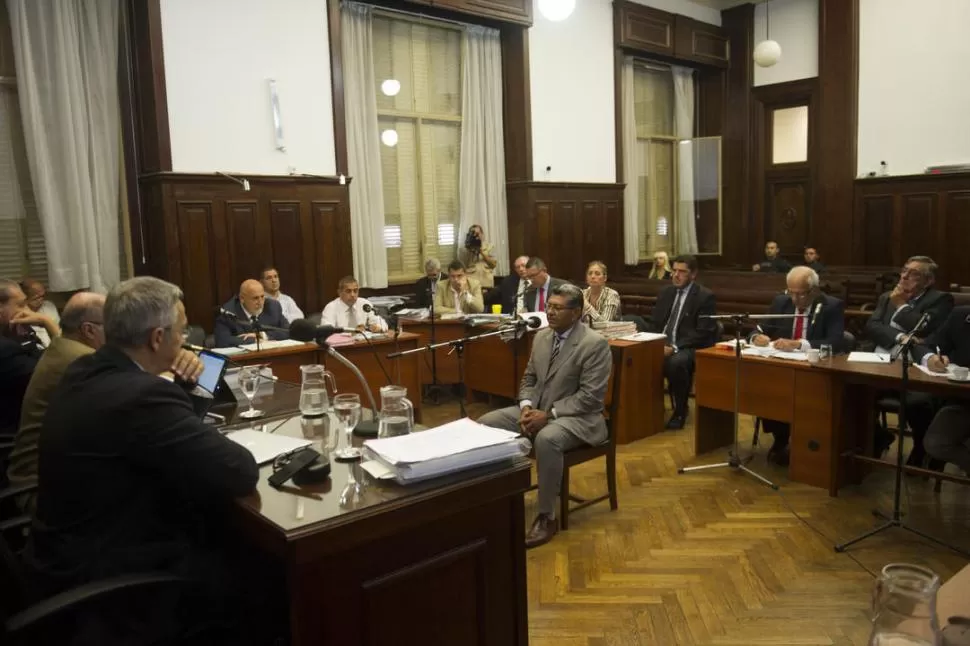 JORNADA. Brito, quien se había abstenido de declarar en todo el juicio, ayer se desvinculó del procedimiento en Tapia. la gaceta / foto de jorge olmos sgrosso 