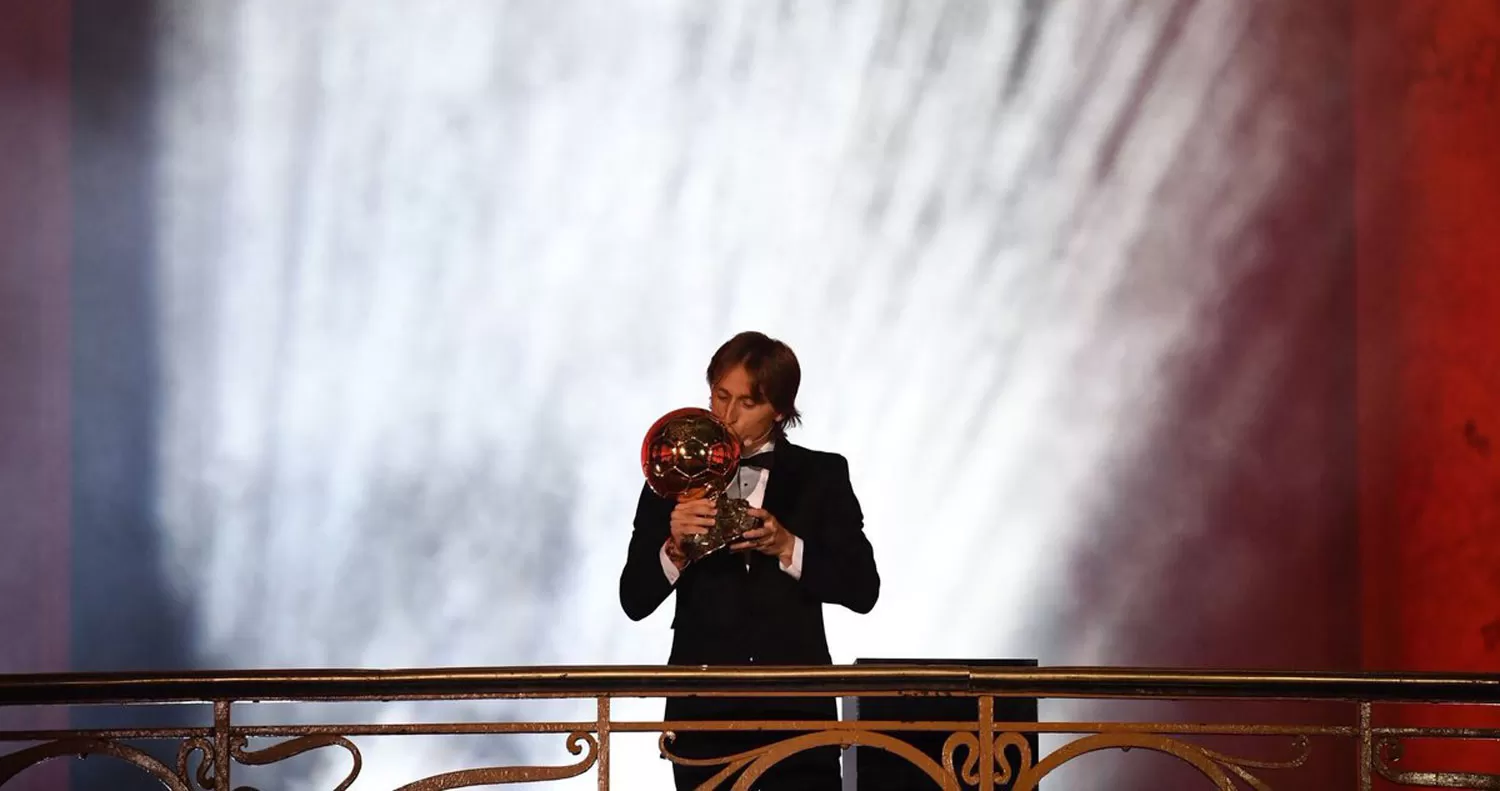 GANADOR. Luka Modric se quedó con el Balón de Oro.