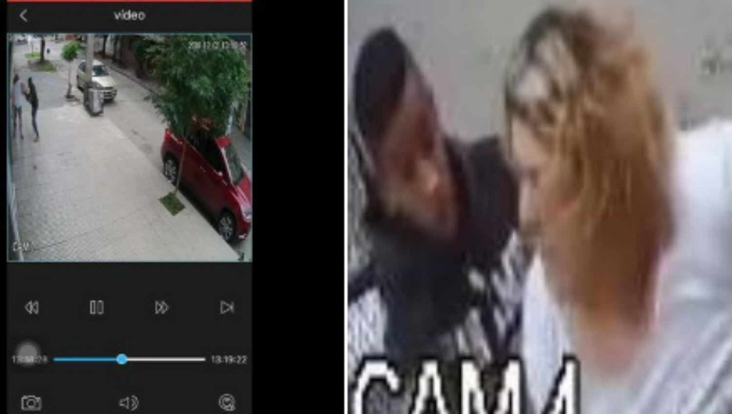 Los delincuentes fueron captados por las cámaras