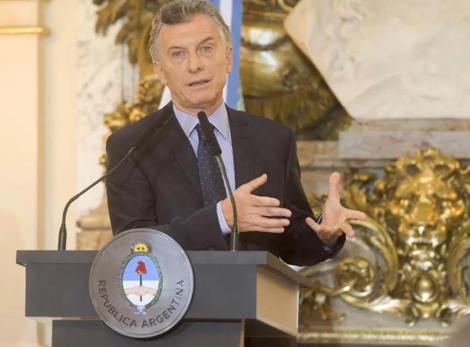 MUY SATISFECHO. Según el presidente Macri, “el mundo nos dijo que estamos en el camino correcto”. télam