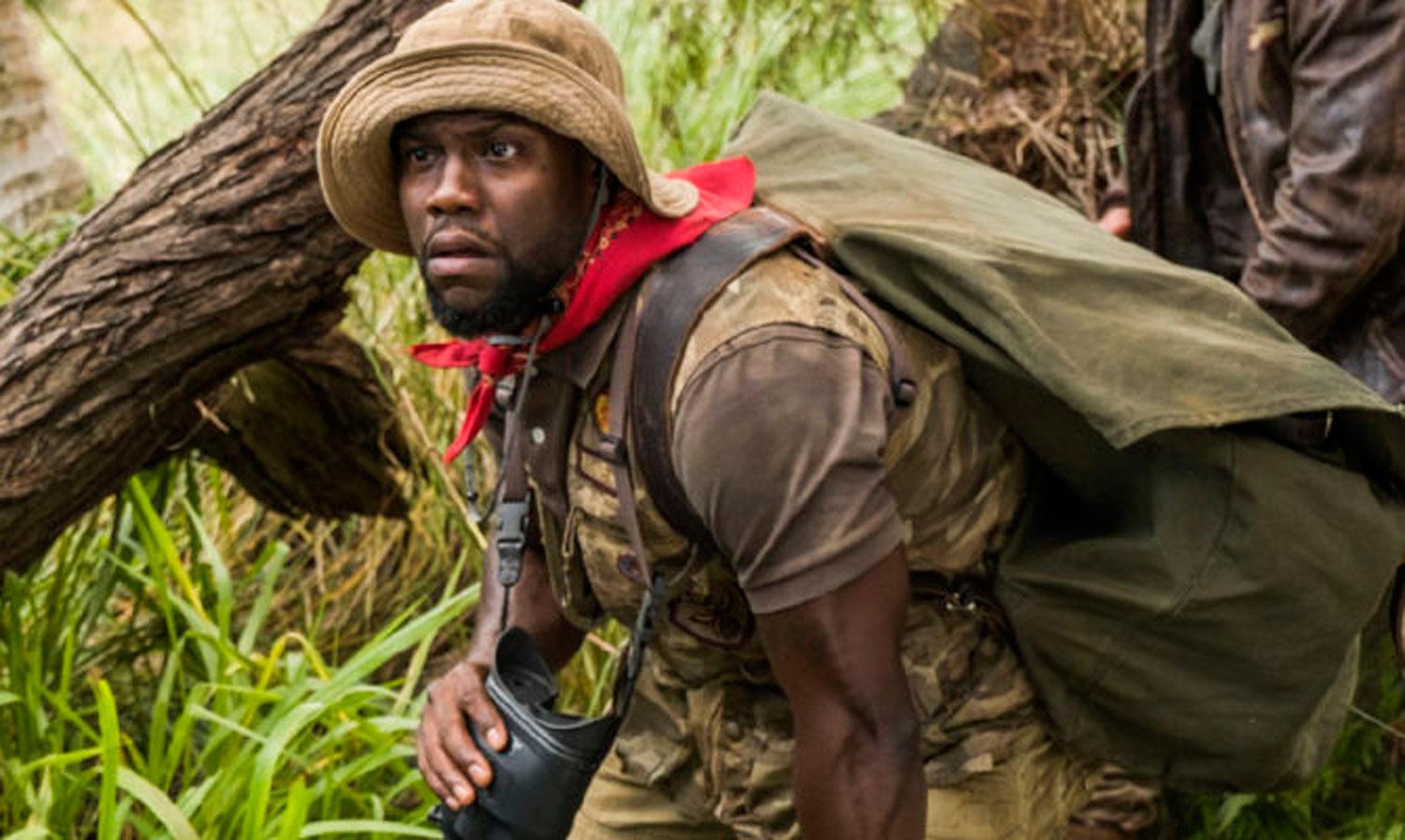 EN JUMANJI. Kevin Hart, el comediante que reemplazará a Kimmel. 