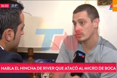 Habló Firpo, el hincha que fue condenado por agredir el micro de Boca: no supe controlar un impulso