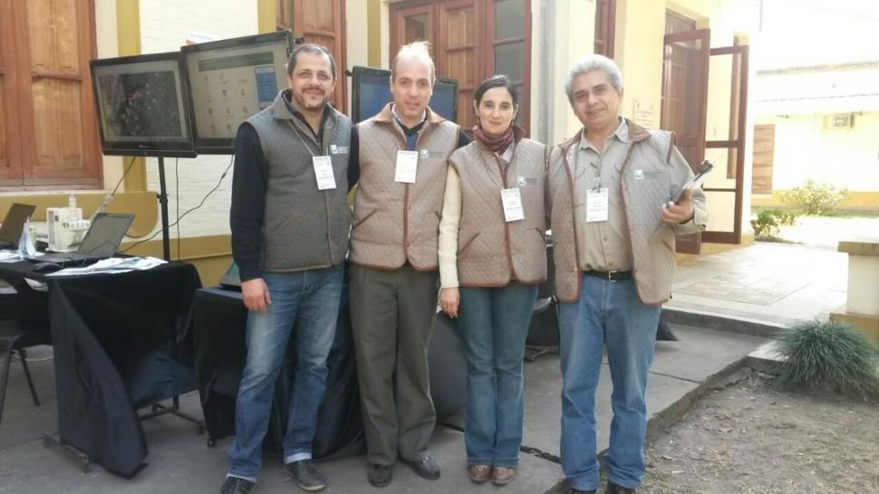 EL EQUIPO. Jorge Forciniti, Martín Leal, Lorena Soulé y José Medina.  