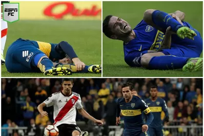 ¿Gago está maldito?: volvió a lesionarse solo contra River