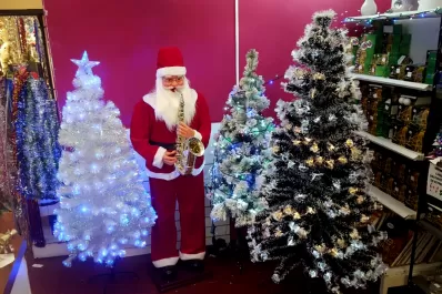 A pesar de la crisis, algunos tucumanos eligieron los arbolitos más grandes para esta Navidad