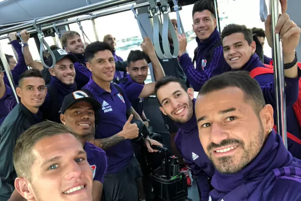 River ya viajó a Emiratos Árabes para jugar el Mundial de Clubes