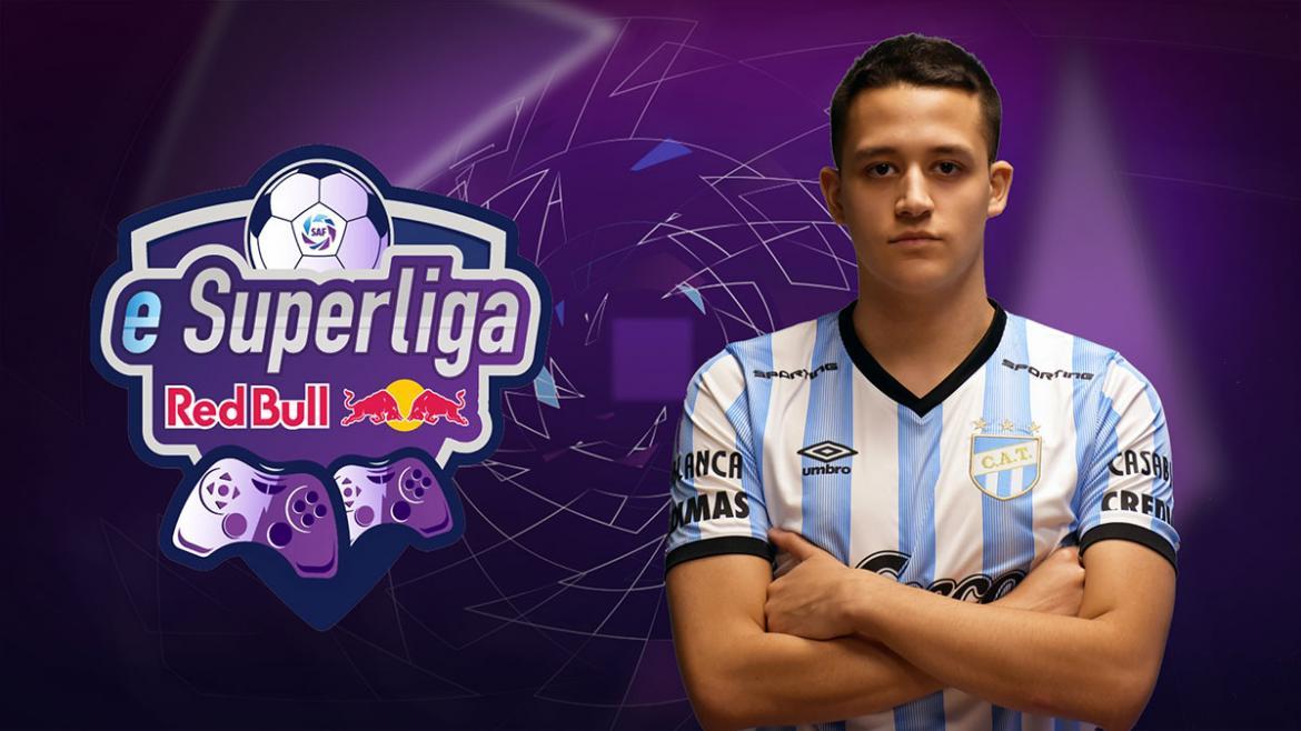 Lucas Mejía, en la presentación de eSuperliga. 