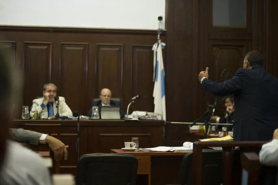 ANTE EL TRIBUNAL. Morales realizó su alegato en la audiencia de ayer. la gaceta / FOTOs DE JORGE OLMOS SGROSSO