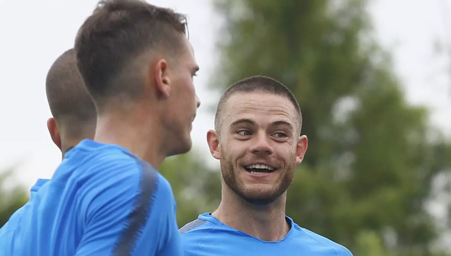 Nandez está participando de la pretemporada Xeneize en Cardales. (FOTO TOMADA DE PRENSA BOCA JUNIORS)