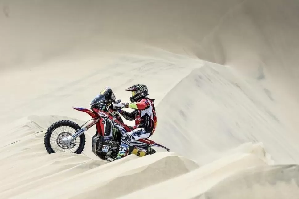 BUEN COMIENZO. Barreda Bort no tuvo problemas para ganar su 17° especial en el camino a Pisco. Reuters