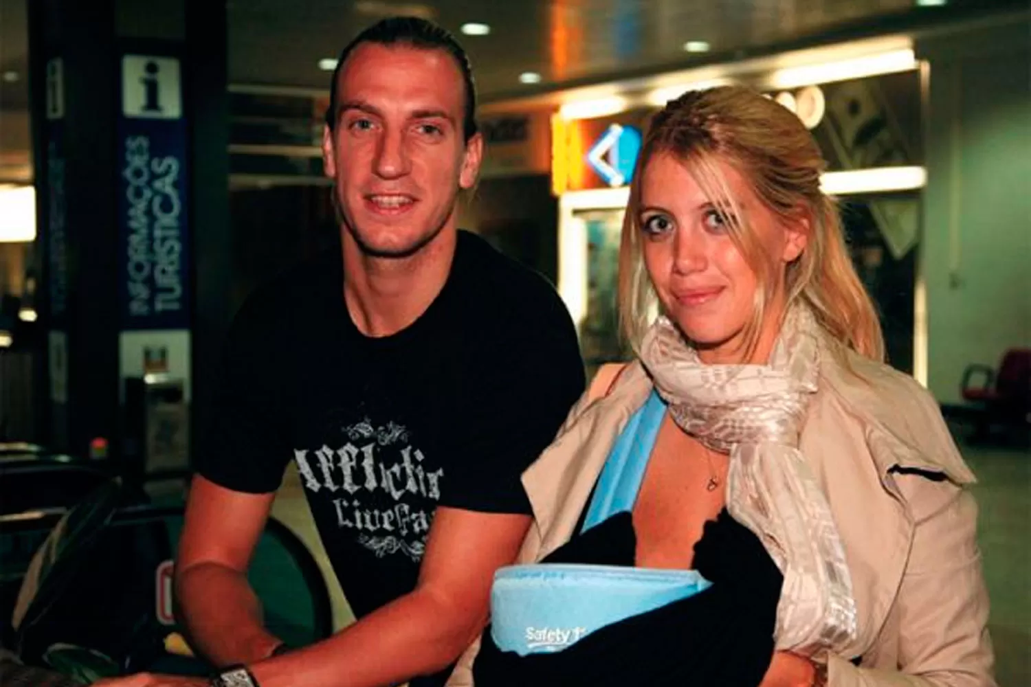 ENFRENTADOS. Maxi López y Wanda Nara.