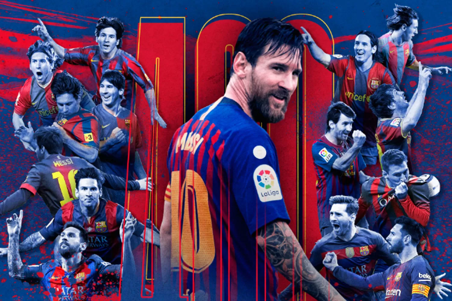 MESSI. Leo llegó a los 400 goles en la Liga Española.