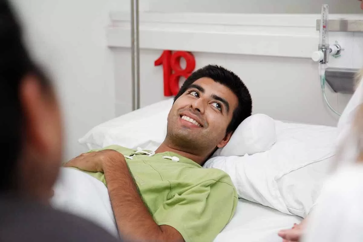 SONRIENTE. López espera el alta para volver a su casa. FOTO GENTILEZA DEL MINISTERIO DE SALUD DE LA PROVINCIA