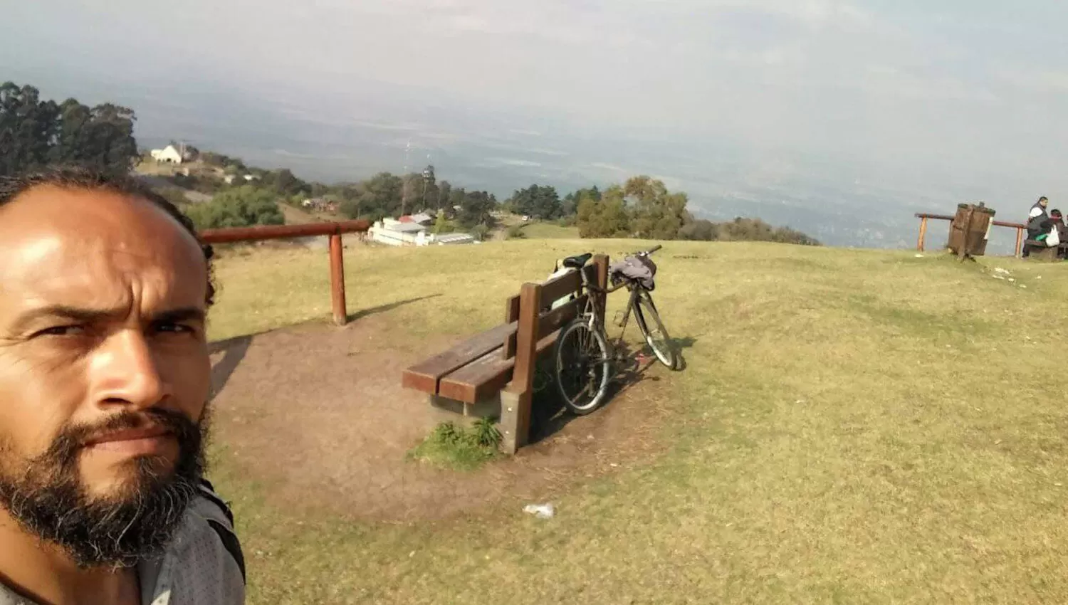 POR TUCUMÁN. En diciembre, el viajero publicó una foto desde el cerro San Javier.