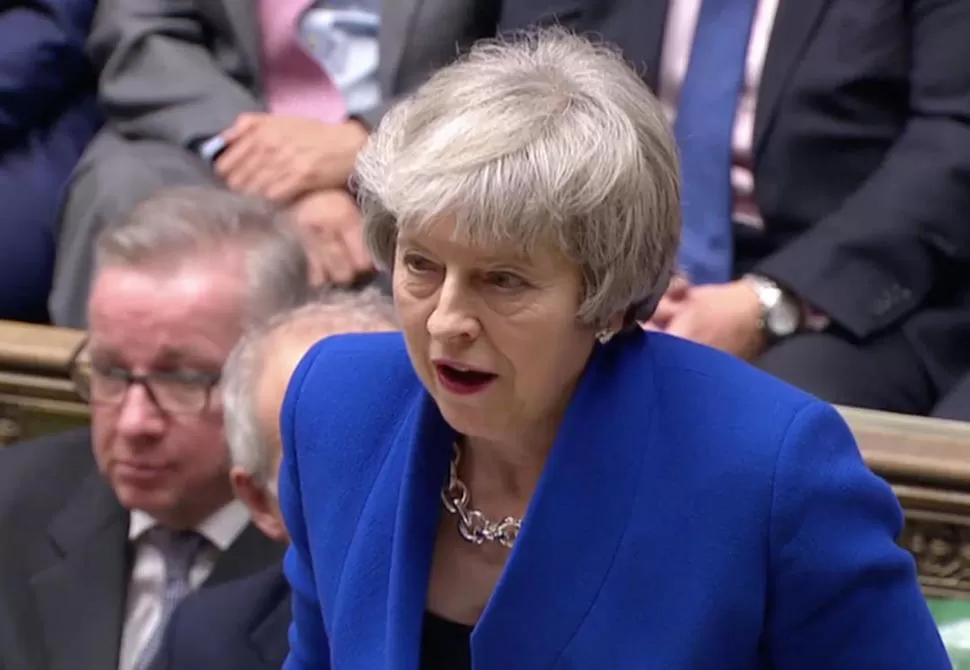 COMPROMISO. May ratificó su promesa de sacar al Reino Unido de la UE. 