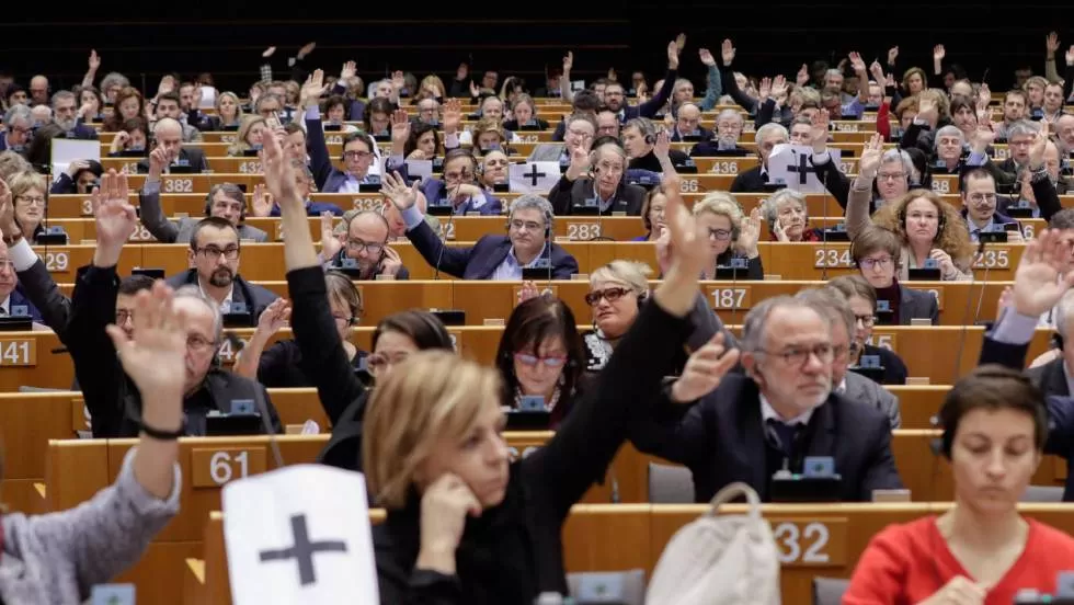 El Parlamento durante la votación para reconocer a Juan Guaidó como presidente de Venezuela. 