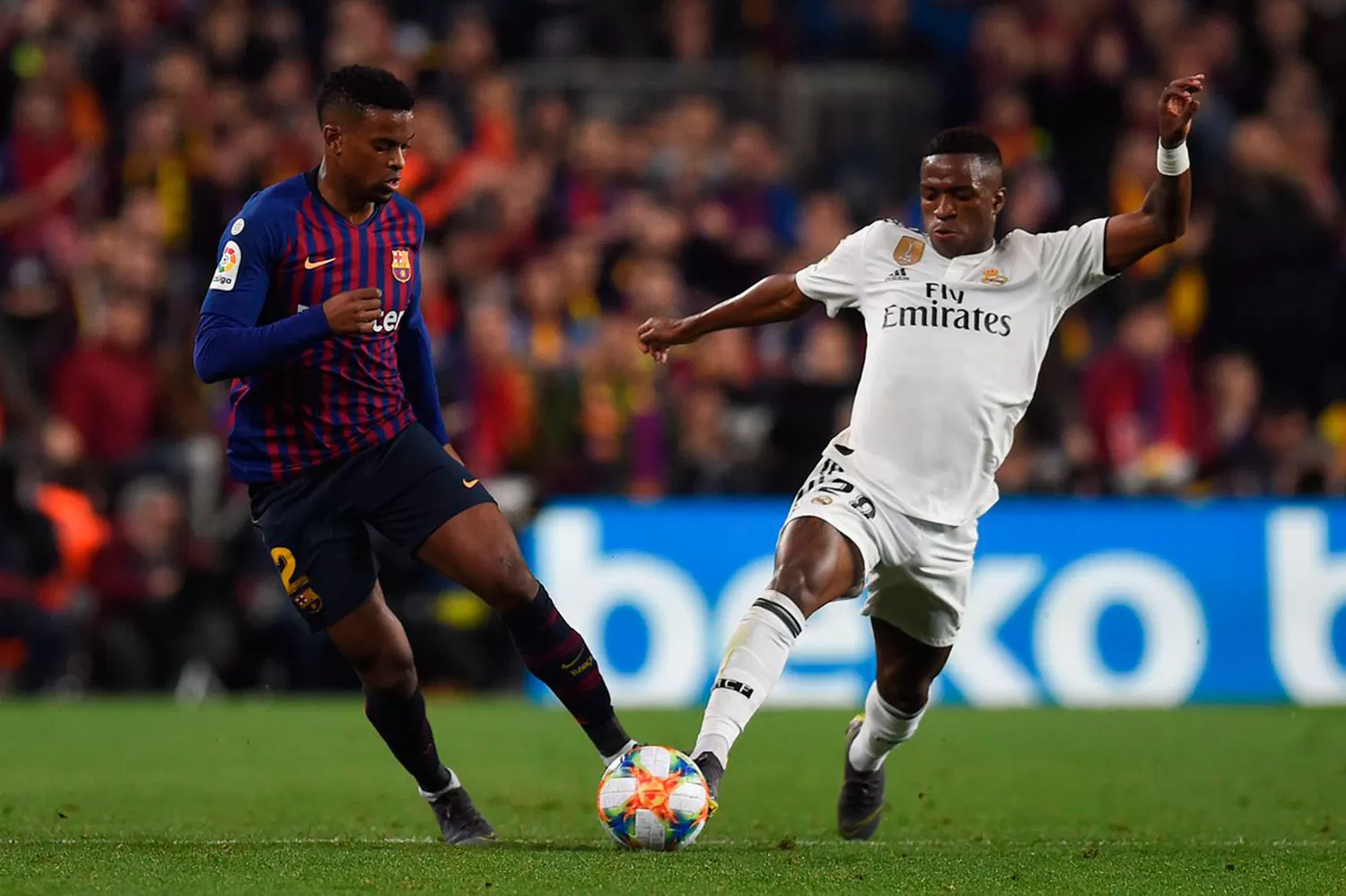 EN EL CAMP NOU. Barcelona y Real Madrid empataron 1-1.