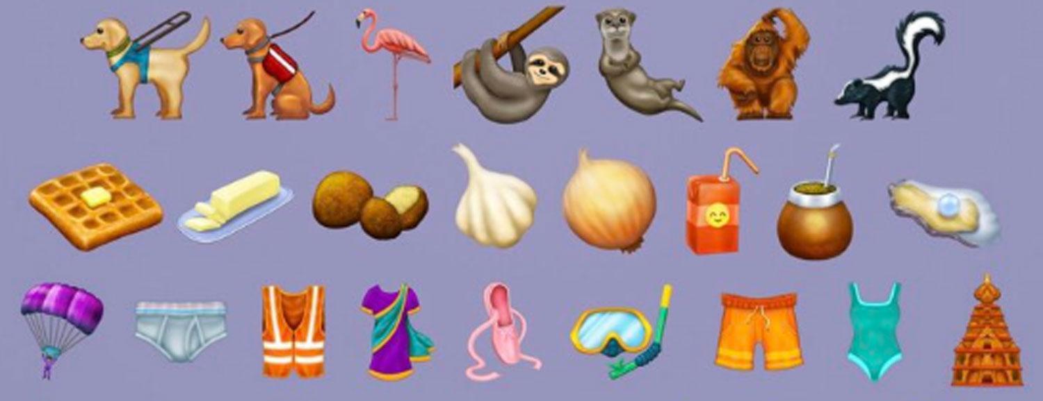 EMOJIS 2019. Se estrenarán en marzo.