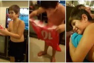 Recibió la camiseta de San Martín autografiada y su emoción se volvió viral