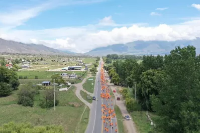 Los valles pintados de naranja por una buena causa: el deporte y la solidaridad confluyeron