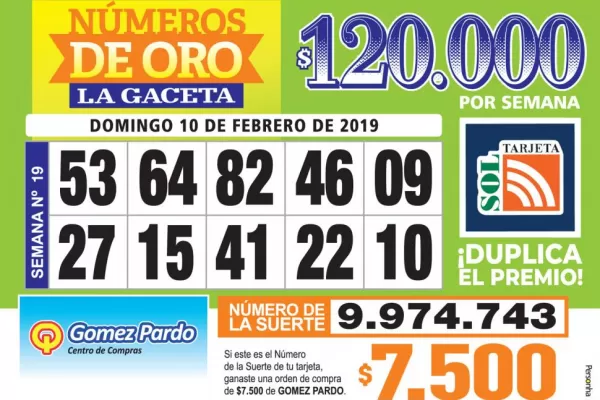 Los Números de Oro de LA GACETA