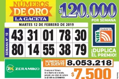 Los Números de Oro de LA GACETA