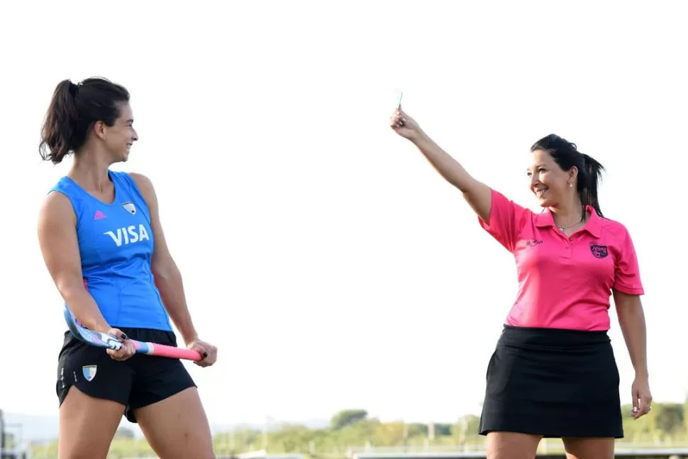 DISFRUTA LO QUE HACE. Verónica Villafañe, embajadora del hockey tucumano. la gaceta / foto de DIEGO ARAOZ 