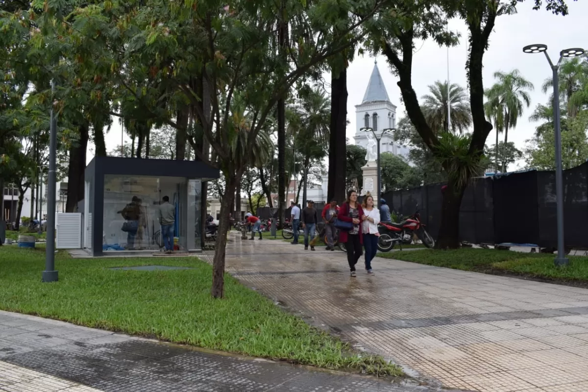 La plaza de Concepción tiene ahora aguas danzantes