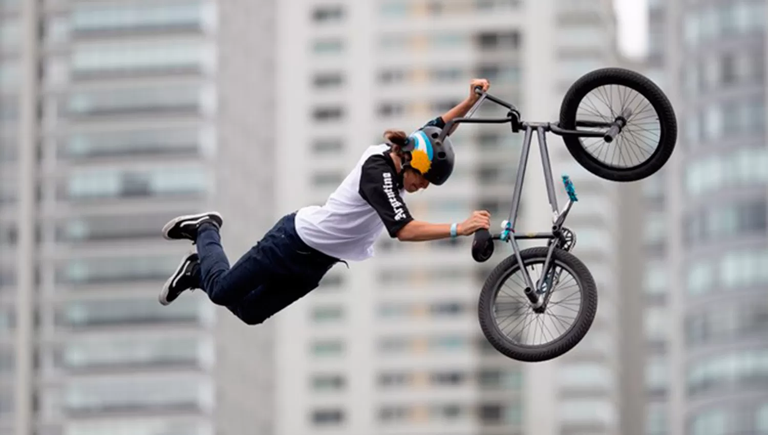 Iñaki Mazza, el ciclista de 18 años que en octubre pasado ganó la medalla de oro en los Juegos Olímpicos de la Juventud.