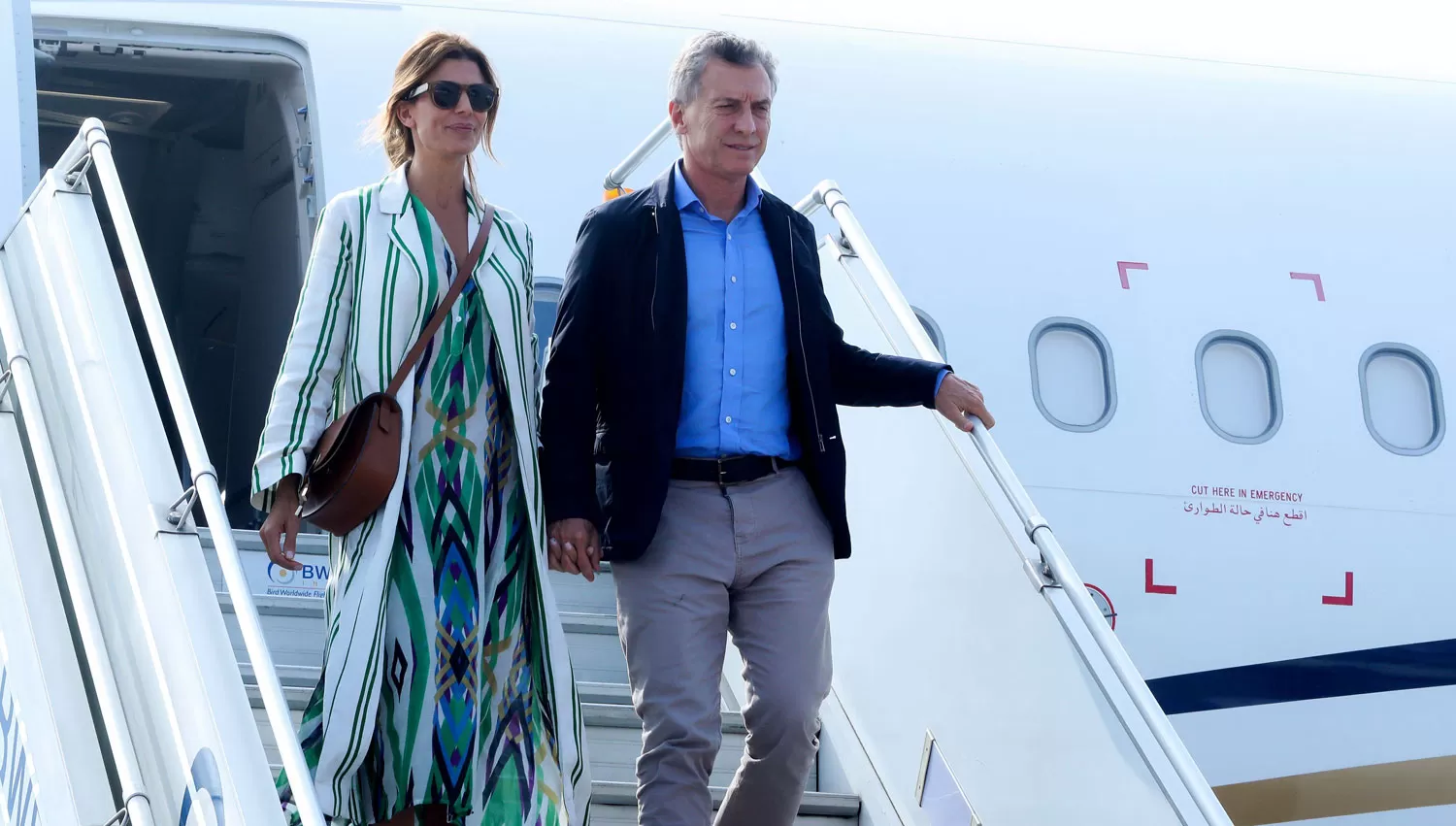 PRIMEROS PASOS. El Presidente y su esposa iniciaron una gira de dos días por el país asiático que ocupa el séptimo lugar en el ranking del FMI.