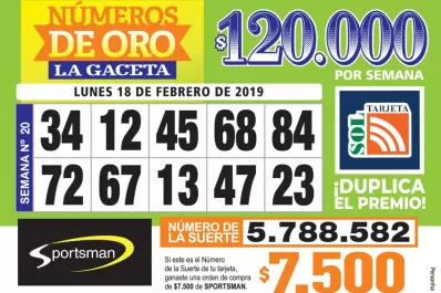 Los Números de Oro de LA GACETA