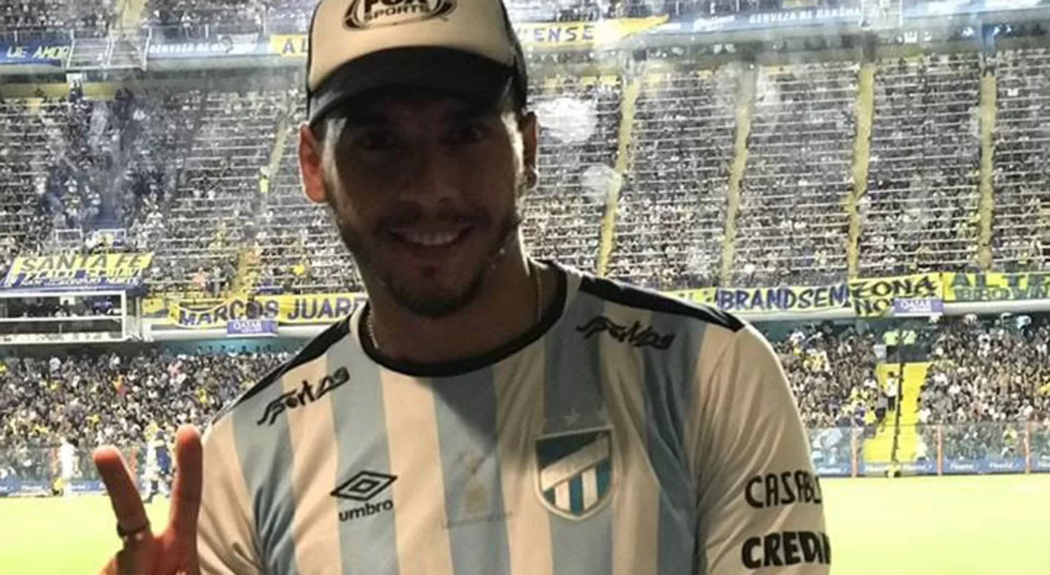 Berardinelli festejó de manera especial la victoria de Atlético.