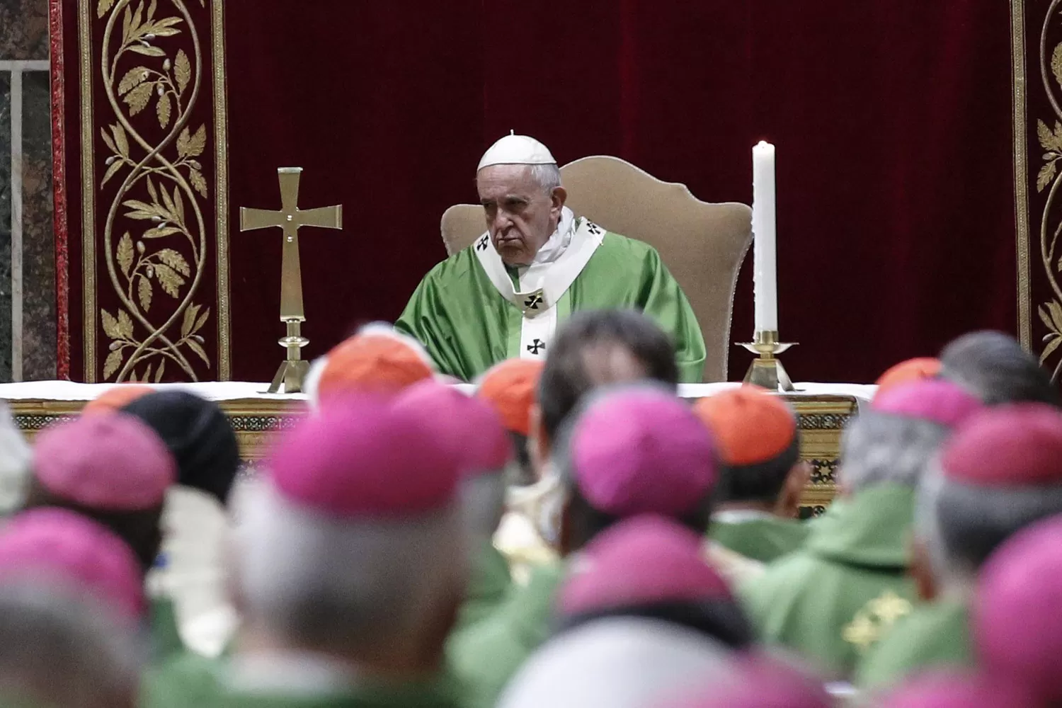 FRANCISCO. La celebración eucarística en el cuarto y último día de una cumbre mundial de protección de la infancia para reflexionar sobre la crisis de abuso sexual dentro de la Iglesia Católica.