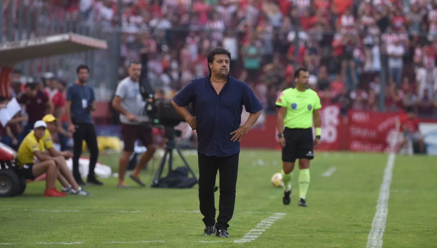 Caruso vivió con tranquilidad los primeros minutos de su debut. LA GACETA/FOTO DE DIEGO ARÁOZ