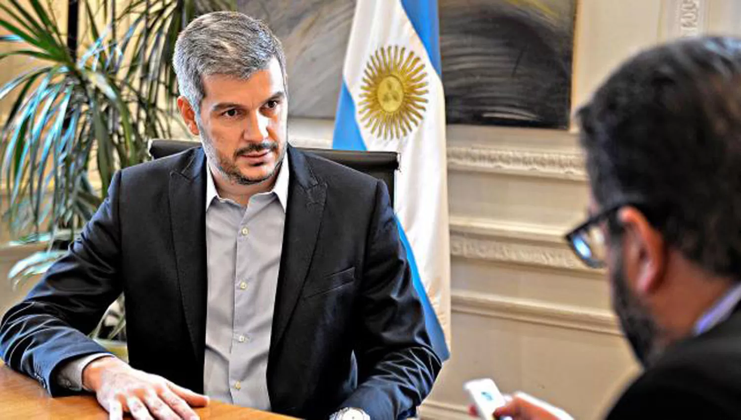 MARCOS PEÑA. El jefe de Gabinete está convencido de que será una derrota para los argentinos si gana Cristina.