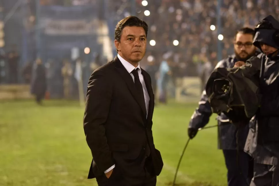 IMPECABLE. Marcelo Gallardo, un campeón de América en el Monumental. 