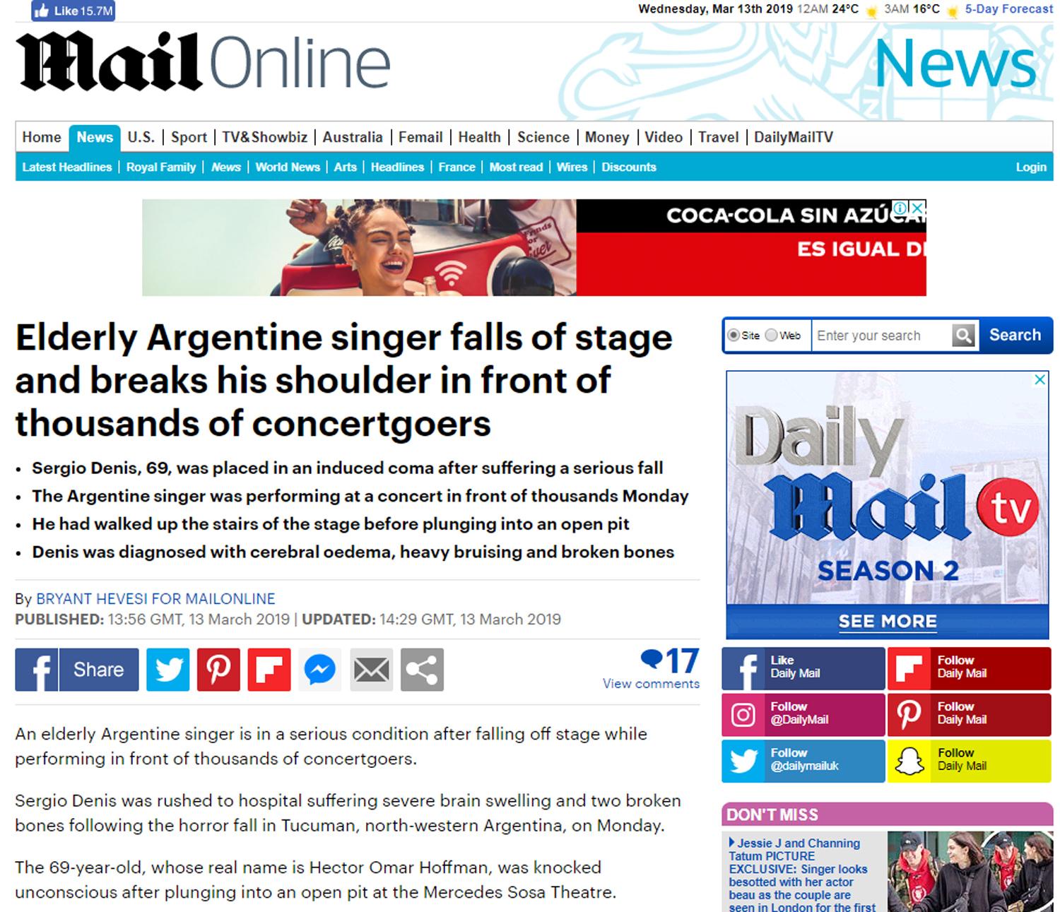 DAILY MAIL. Es el segundo periódico más leído de Reino Unido.