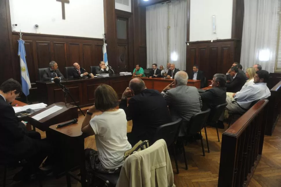 EN LA AUDIENCIA. La Sala III en lo Penal dio a conocer los fundamentos de la sentencia, que condenó a Di Lella, Sánchez, Barrera y Brito. la gaceta / foto de antonio ferroni 