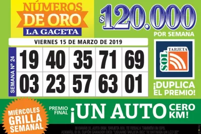 Los Números de Oro de LA GACETA