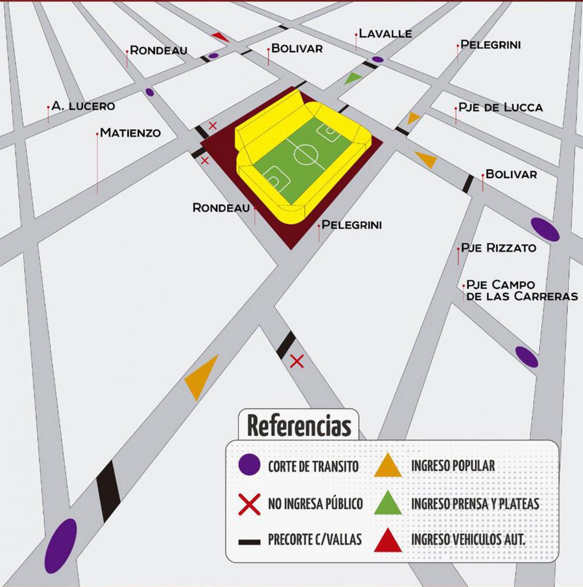 Este será el operativo de seguridad de San Martín para recibir a Boca