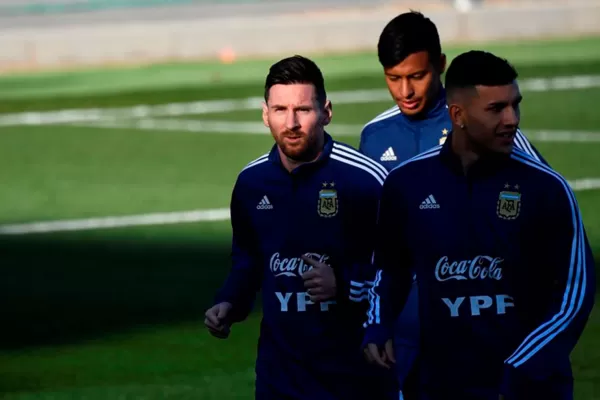 ¡Y un día volvió! Messi se entrenó hoy con la Selección Argentina