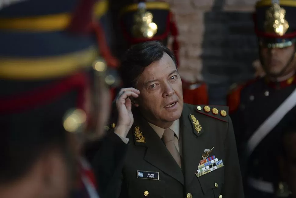 COIMPUTADO. César Milani en la época en la que encabezaba el Ejército. reuters