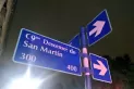 ¿La calle San Martín cambió de nombre? Así amanecieron los carteles tras el descenso santo