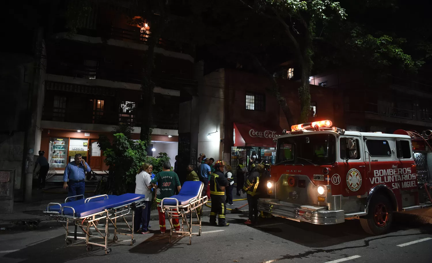 INCENDIO. Ocurrió ayer a las 21, en Barrio Norte.