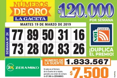 Los Números de Oro de LA GACETA