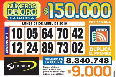 Los Números de Oro de LA GACETA