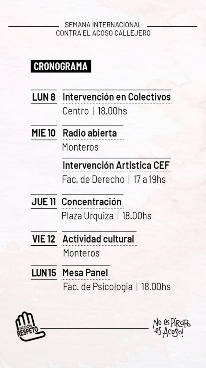 No es piropo: comenzó la semana contra el acoso callejero y Tucumán se suma a la lucha